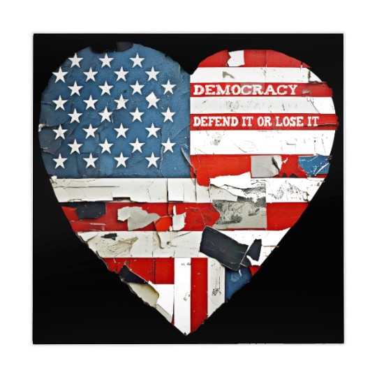 Democracy Defend It Or Lose It USA flag vintage  Mahjong Mats