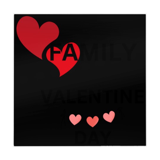 I Love My Family Valentines Day Design Mahjong Mats