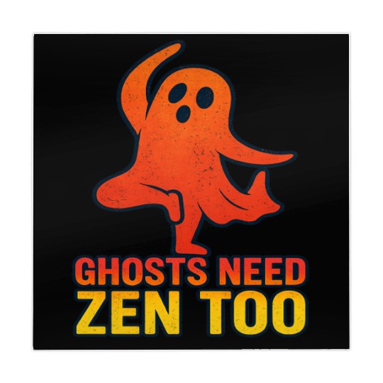 Ghost Yoga Instructor Halloween Mahjong Mats