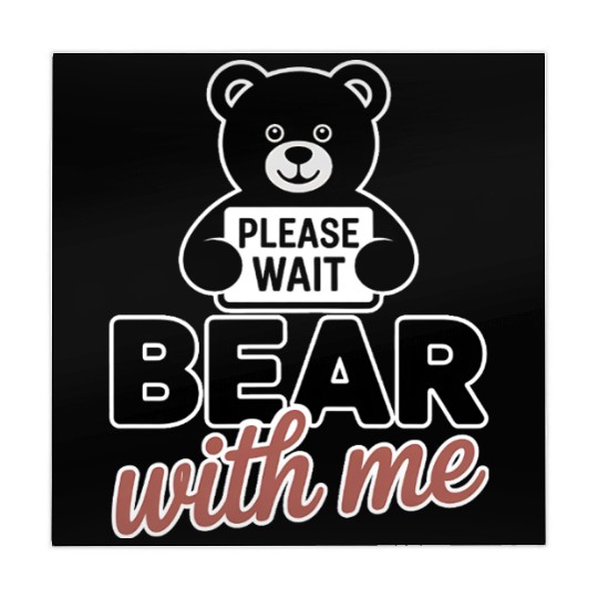 Bear With Me Funny Pun Teddy Bear Mahjong Mats
