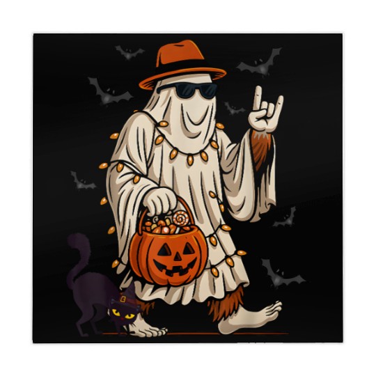 Funny Bigfoot Ghost Halloween Costume Sasquatch Mahjong Mats