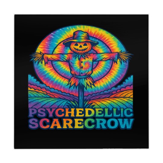 Psychedelic Scarecrow Trippy EDM Rave Festival Mahjong Mats