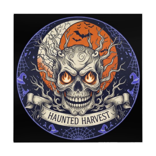 Haunted Harvest Halloween Design Mahjong Mats