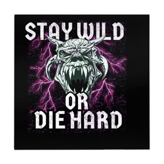 Stay Wild or Die Hard Empowerment Design Mahjong Mats