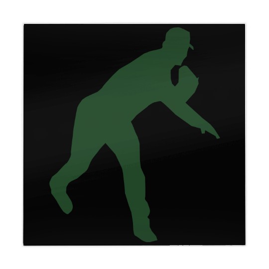 Baseball pitcher throwing a pitch Mahjong Mats