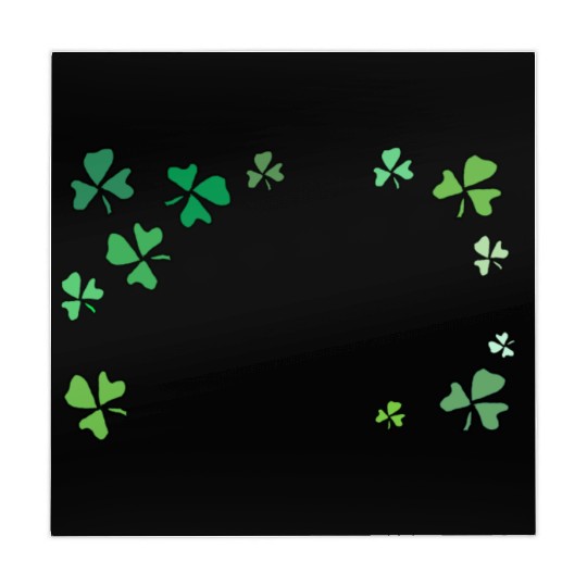 Dark green shamrocks, St Patrick's Mahjong Mats