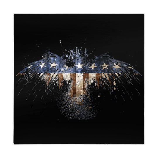 Bald Eagle US Flag Mahjong Mats