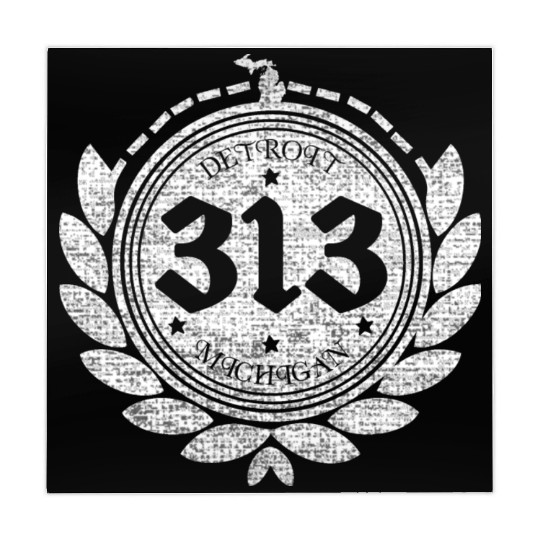 A Detroit Logo 313 Motor City Michigan Clothing Mahjong Mats