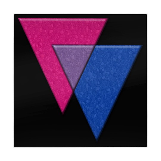 Bisexual Pride Triangles Mahjong Mats