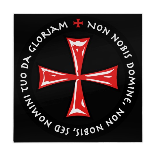 Cross Knights Templar Crusader non nobis domine Mahjong Mats