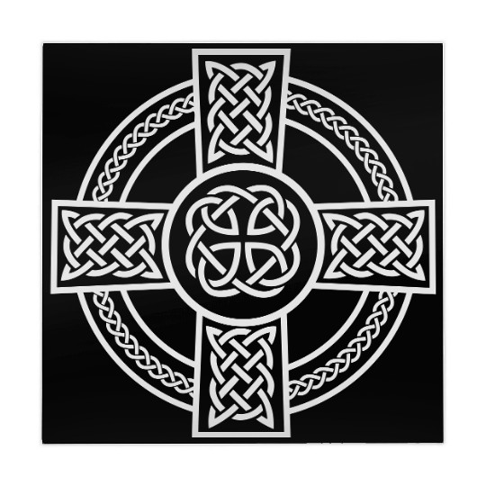 Celtic Cross Ireland Intricate Knotwork Design Mahjong Mats