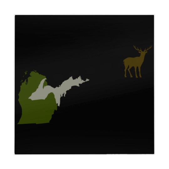 Funny Michigan Yooper Hunting Parody Deer Mahjong Mats