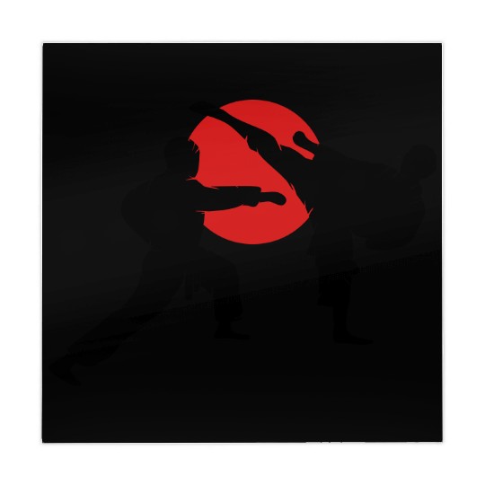 two karate fighter Mahjong Mats