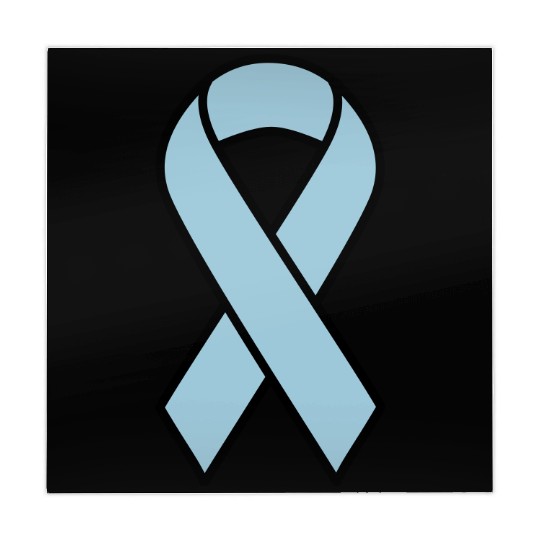 Light Blue Prostate Cancer Ribbon Mahjong Mats
