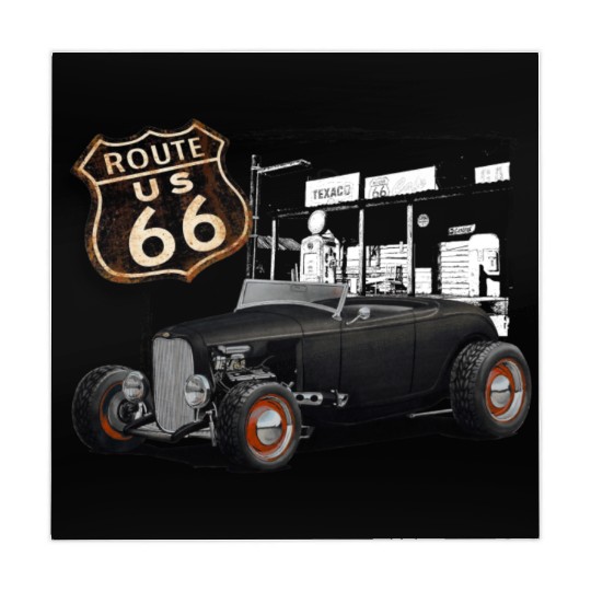 Route 66 1932 Ford Roadster Mahjong Mats