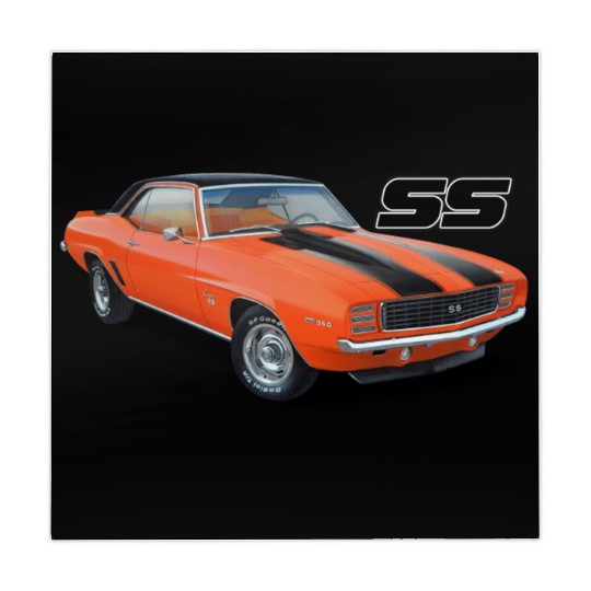 1969 Orange Camaro Mahjong Mats