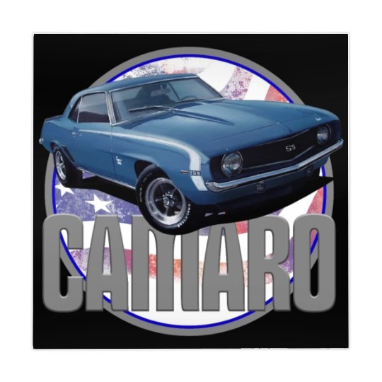 Bold Camaro in Blue Mahjong Mats
