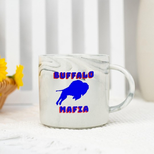 Bills Mafia Makes A Great For Buffalo Sports Fan Marble Mugs