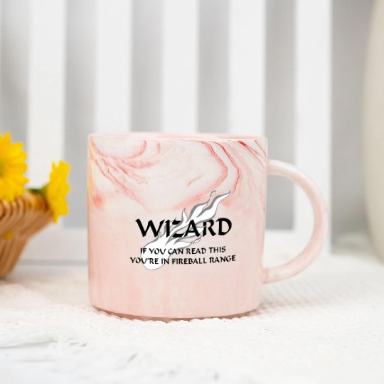 Wizard - Fireball Range Marble Mugs