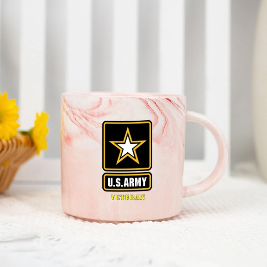 US Army Veteran Marble Mugs