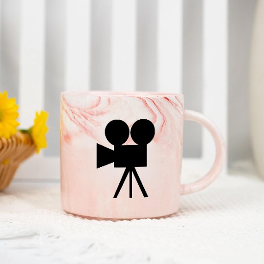 Movie Camera Marble Mugs