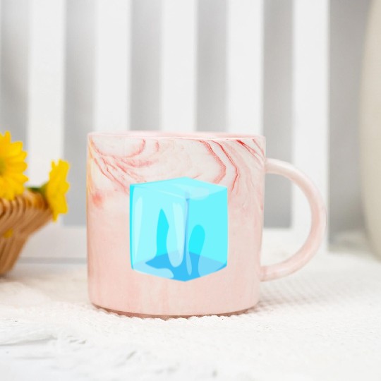 Ice Cube Marble Mugs