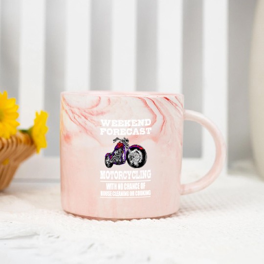 Weekend Forecast Motorcycling Motorcycle Marble Mugs