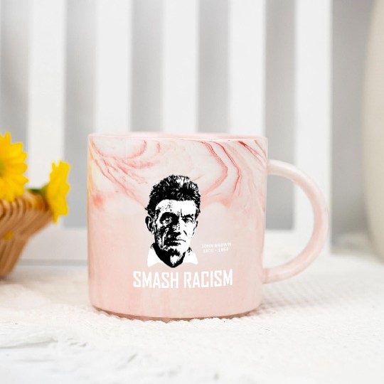 SMASH RACISM - JOHN BROWN Marble Mugs