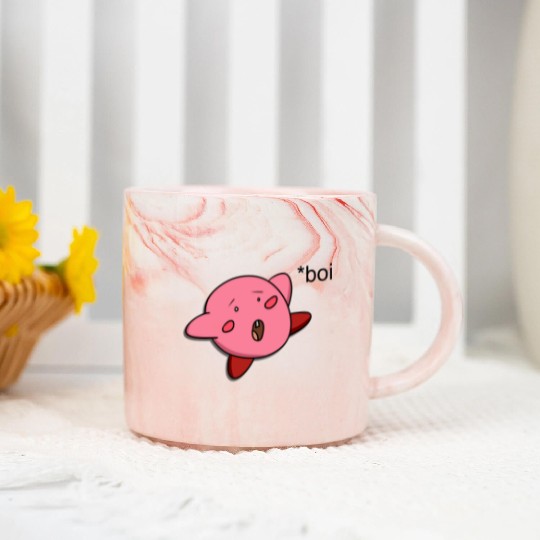 Funny Kirby Marble Mugs