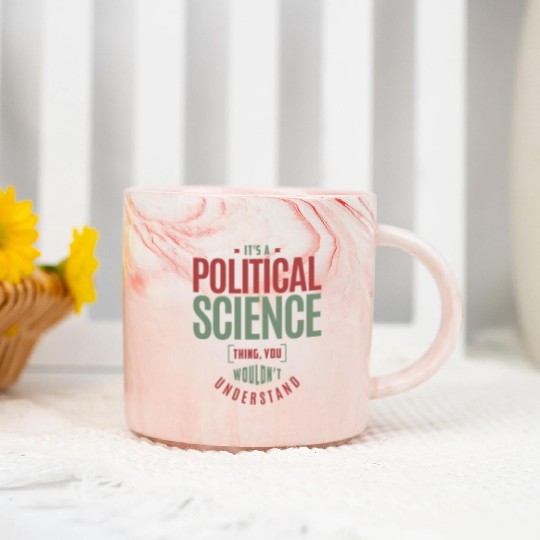 Political Science Thing Marble Mugs