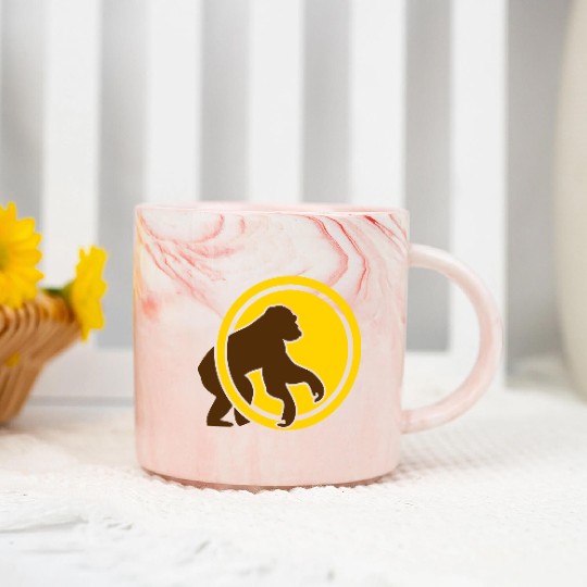 monkey gorilla chimpanzee Marble Mugs