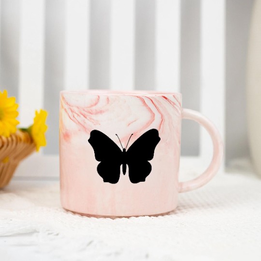Butterfly Marble Mugs