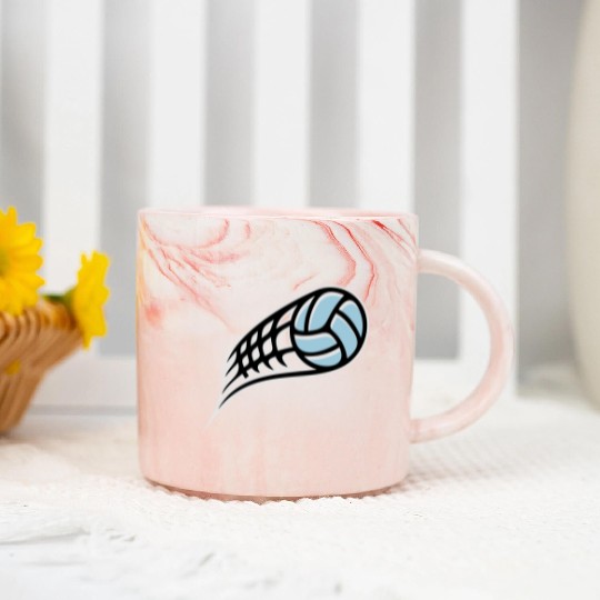 Volleyball Marble Mugs