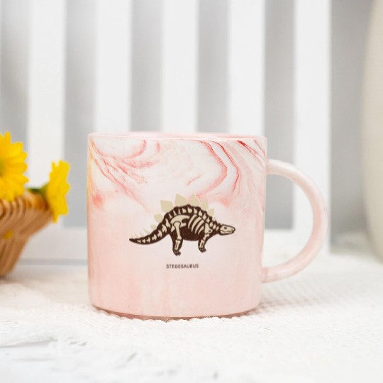Stegosaurus Marble Mugs