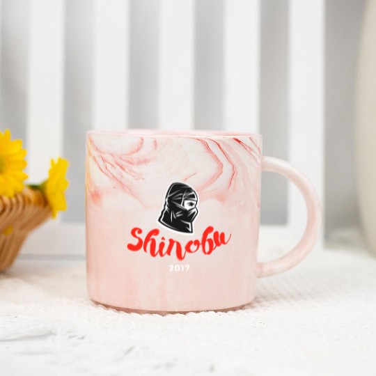 Shinobu Logo Marble Mugs