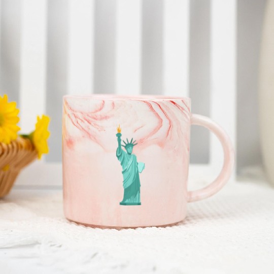 statue of liberty Marble Mugs