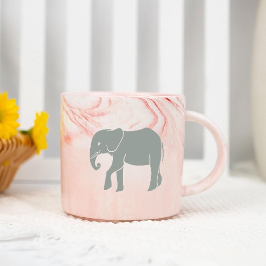 Elephant Marble Mugs