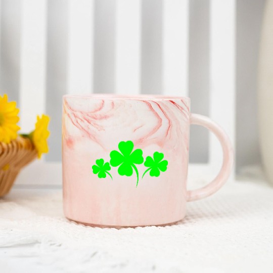four-leaf clover Marble Mugs