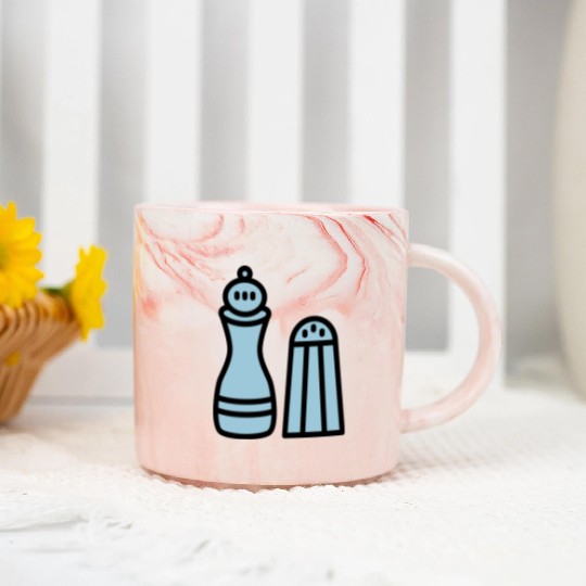 pepper grinder salt shaker Marble Mugs