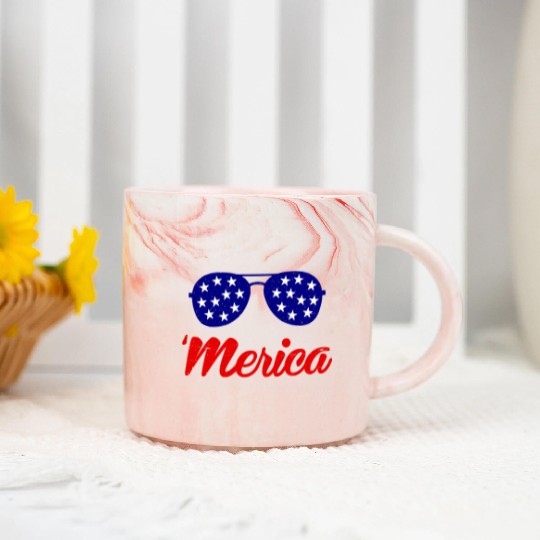 'Merica Marble Mugs