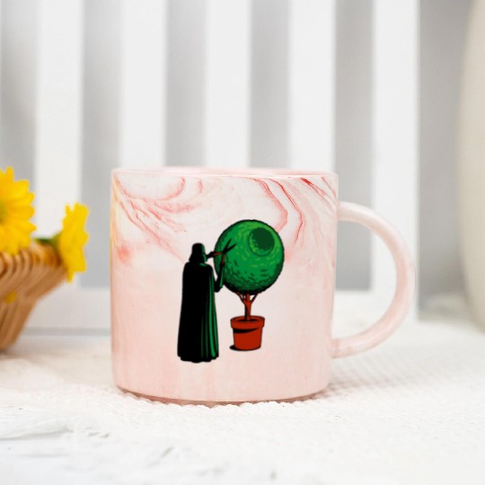 Funny Star Wars Darth Vader Gardener Marble Mugs