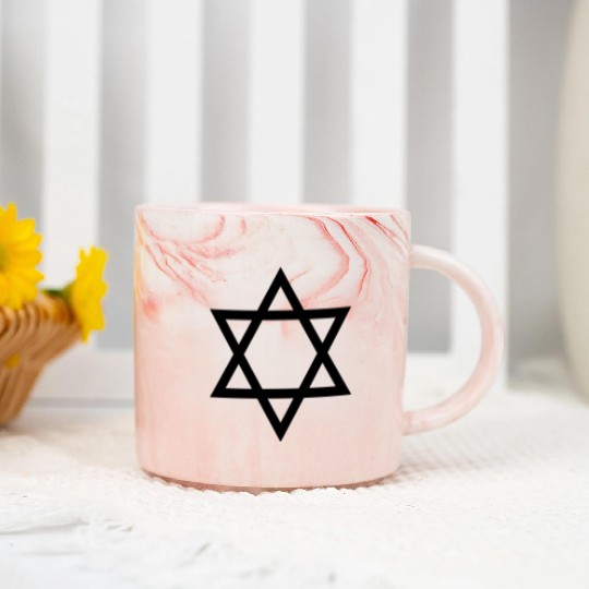 Star of David Marble Mugs