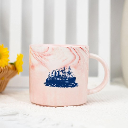 cruise ship Marble Mugs