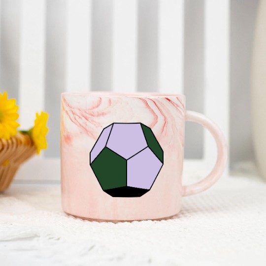 platonic solid Marble Mugs