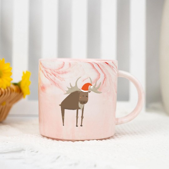 reindeer Marble Mugs