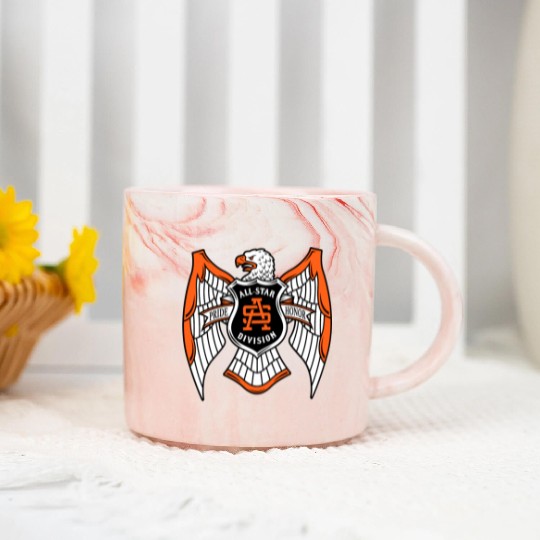 hawk crest mma Marble Mugs