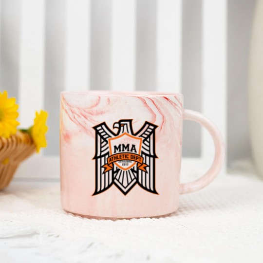 hawk crest mma Marble Mugs