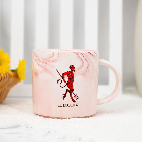 El Diablito The Devil Tarot Cards Readings Marble Mugs