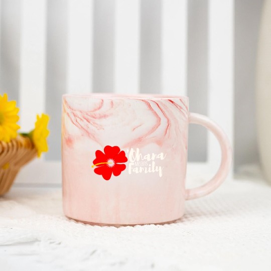 Ohana Means Family Marble Mugs