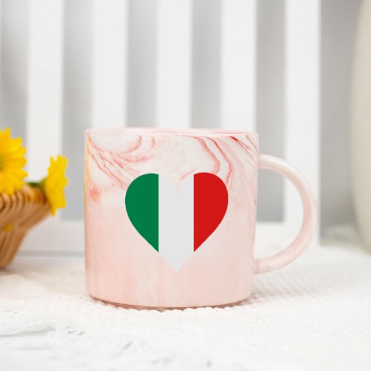 A Heart For Italy Marble Mugs